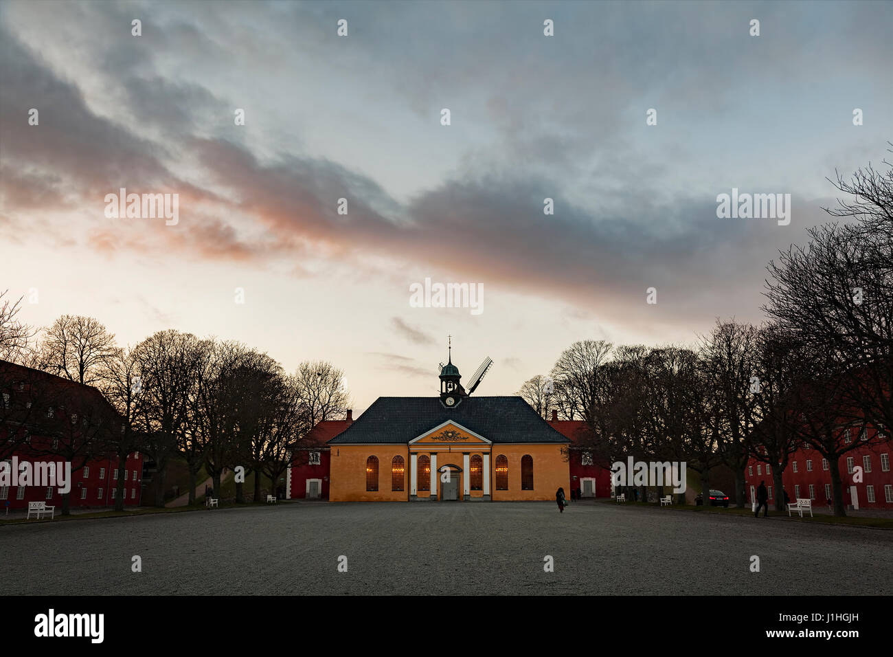 Immagine della cappella appartenente alla cittadella di Copenhagen, Danimarca. Foto Stock
