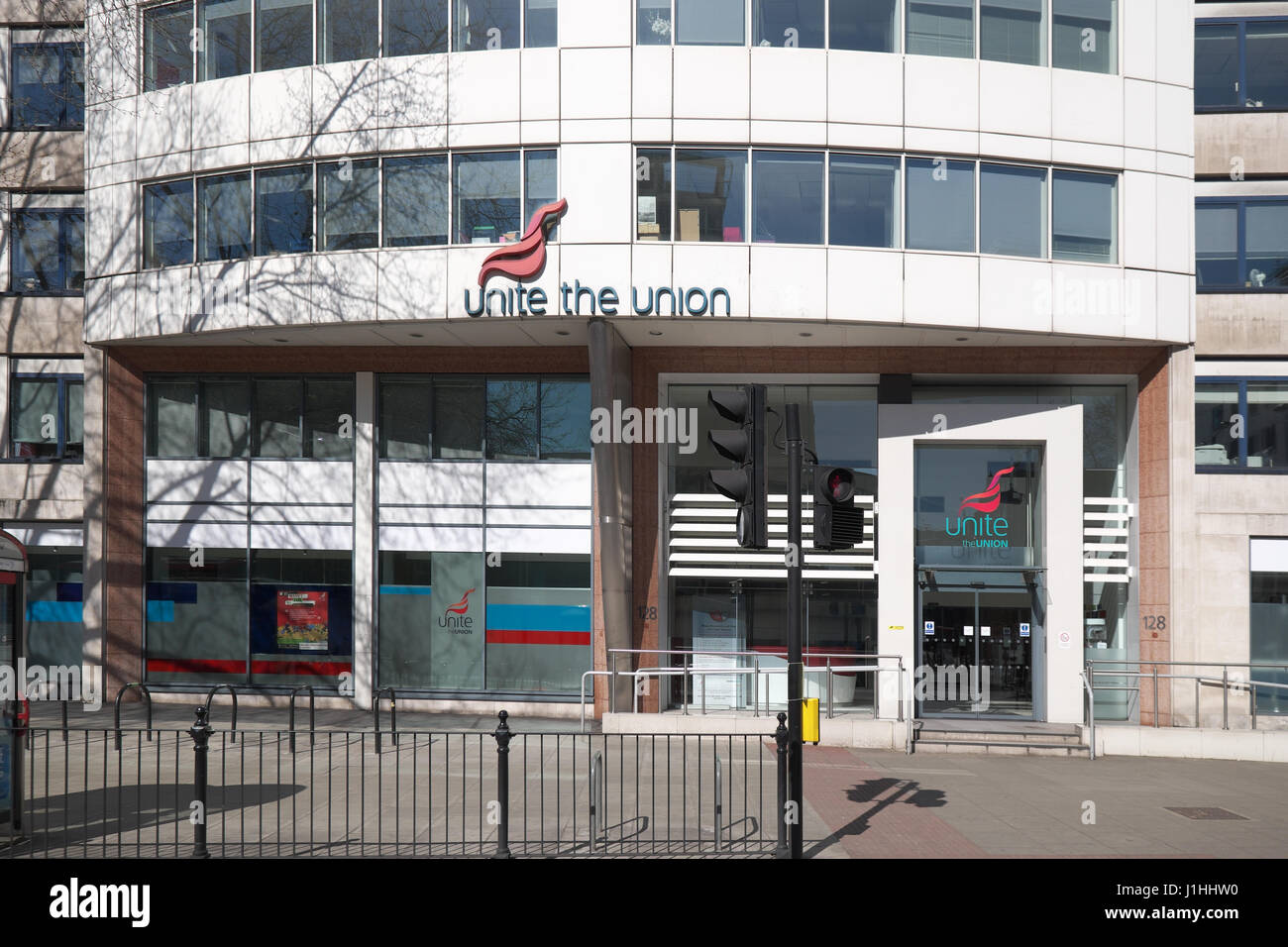 Uffici e sede dell'unite sindacato Londra Foto Stock