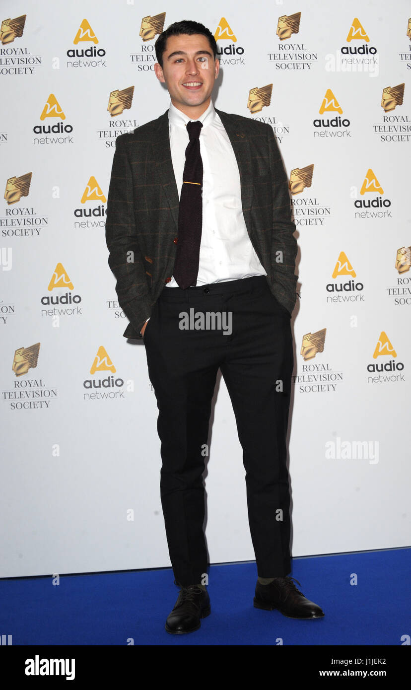 Il Royal Televisione Programma Società Awards tenutosi presso il Grosvenor House Hotel, Park Lane - Arrivi con: Joe Gill. Dove: Londra, Regno Unito quando: 21 Mar 2017 Credit: WENN.com Foto Stock