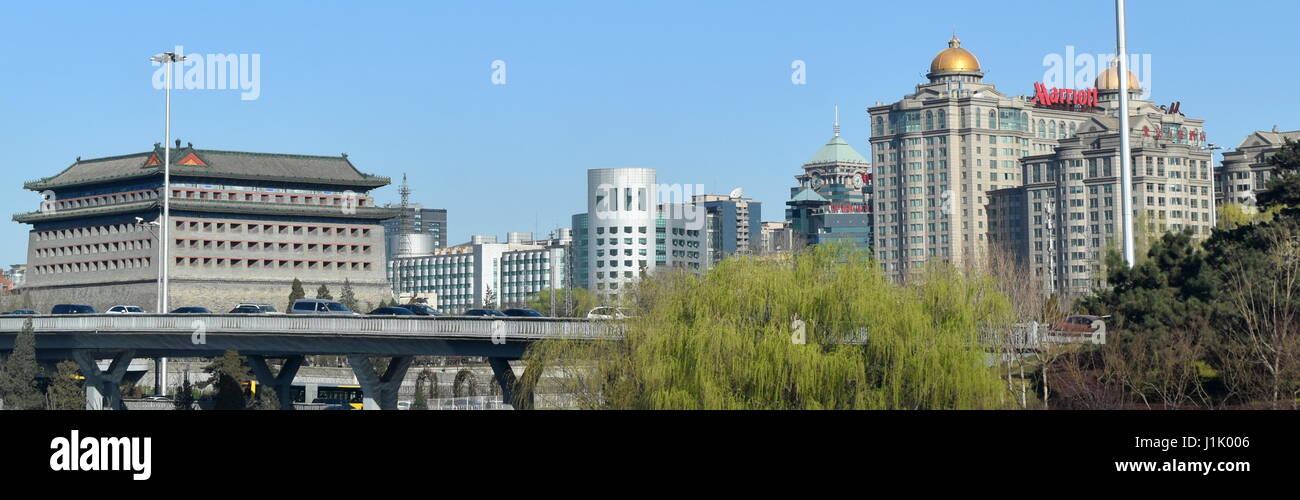Pechino pulire lo skyline della citta', CINA Foto Stock