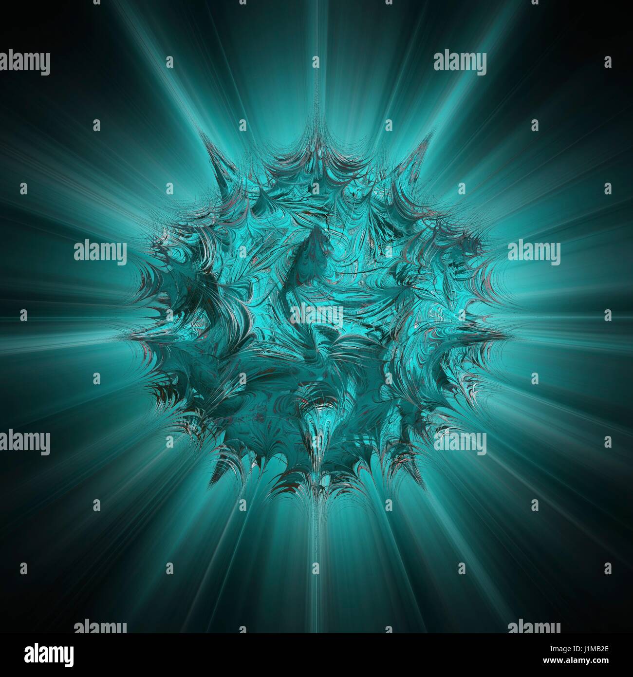 3D frattale. Computer-immagine generata di un tridimensionale frattale. Foto Stock