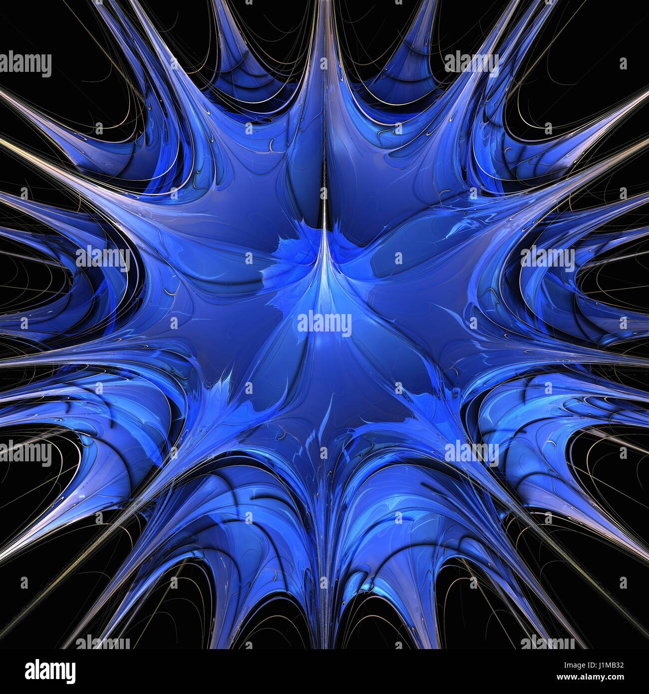 3D frattale. Computer-immagine generata di un tridimensionale frattale. Foto Stock