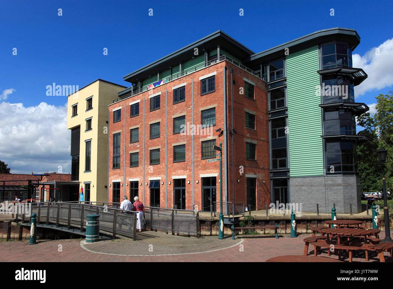 Il Centro Nazionale per l'artigianato e il design, Sleaford città mercato, Lincolnshire, England, Regno Unito Foto Stock