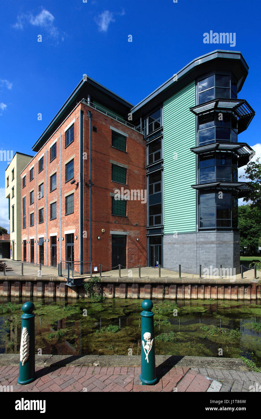 Il Centro Nazionale per l'artigianato e il design, Sleaford città mercato, Lincolnshire, England, Regno Unito Foto Stock