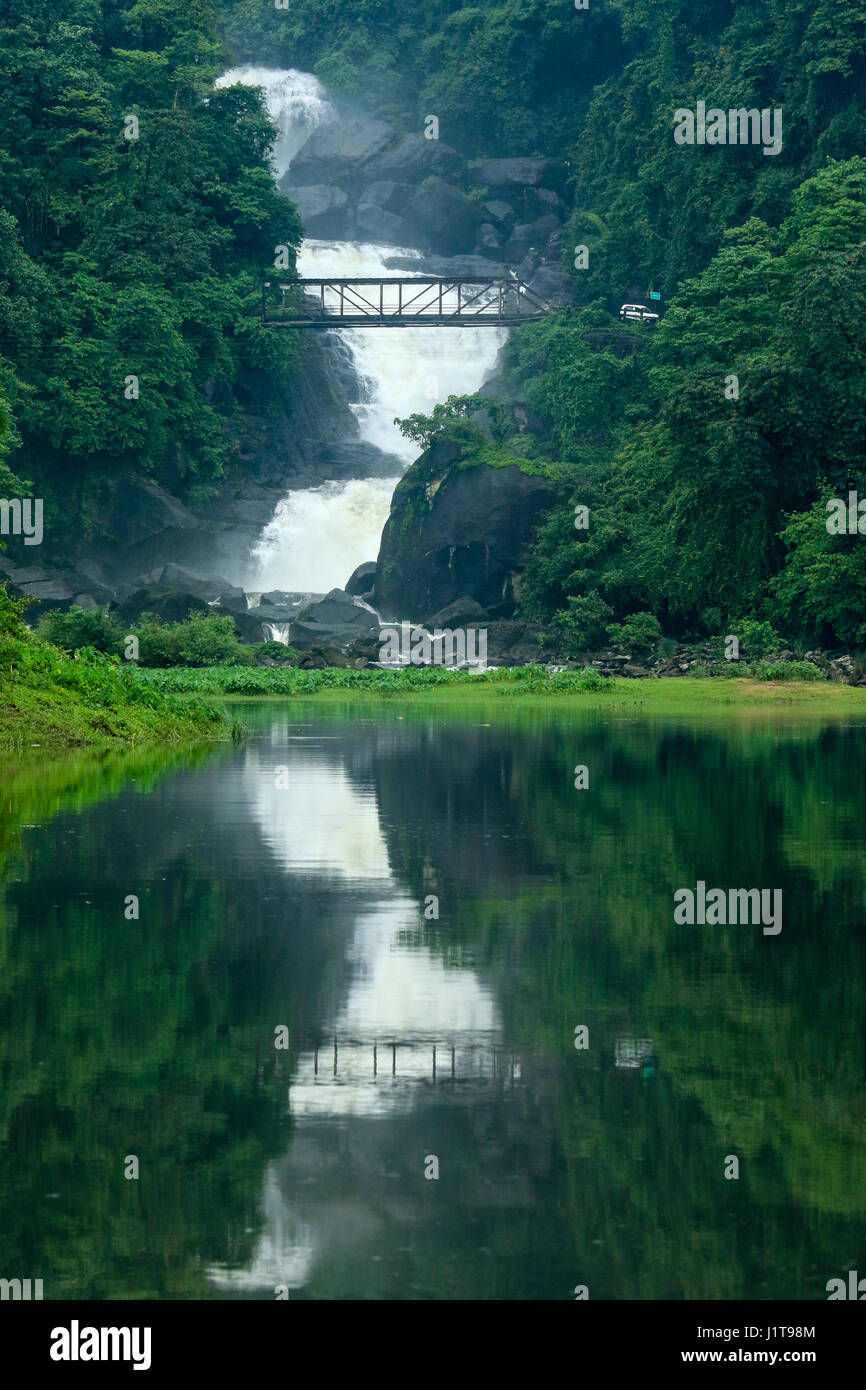 Pangthumai Cascate da Goainghat. Sylhet, Bangladesh Foto Stock