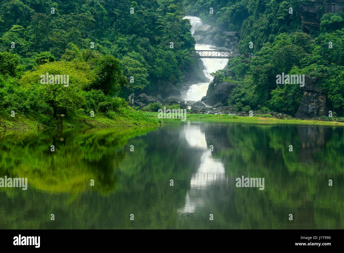 Pangthumai Cascate da Goainghat. Sylhet, Bangladesh Foto Stock