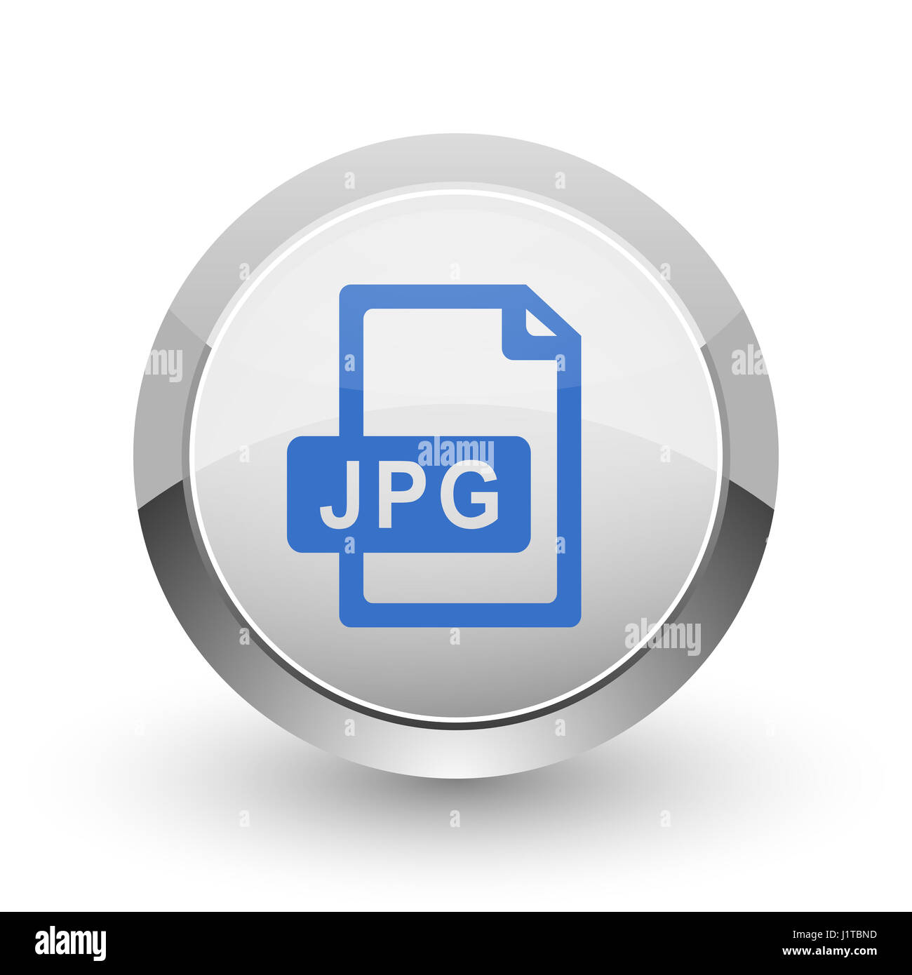 File JPG chrome web di confine e le applicazioni dello smartphone design round icona lucida. Foto Stock