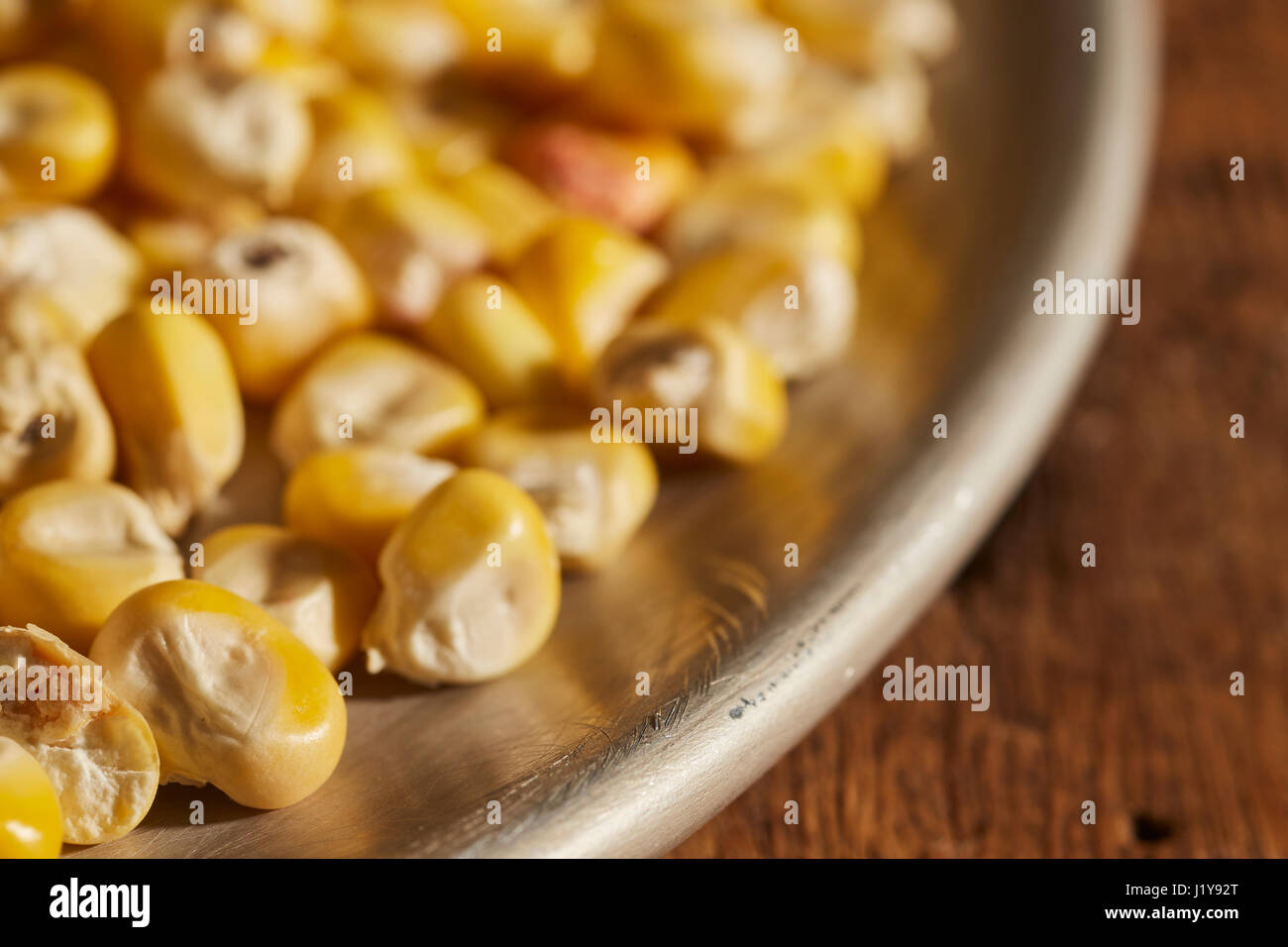 Chicchi di essiccato nativo americano di mais vitreo Foto Stock