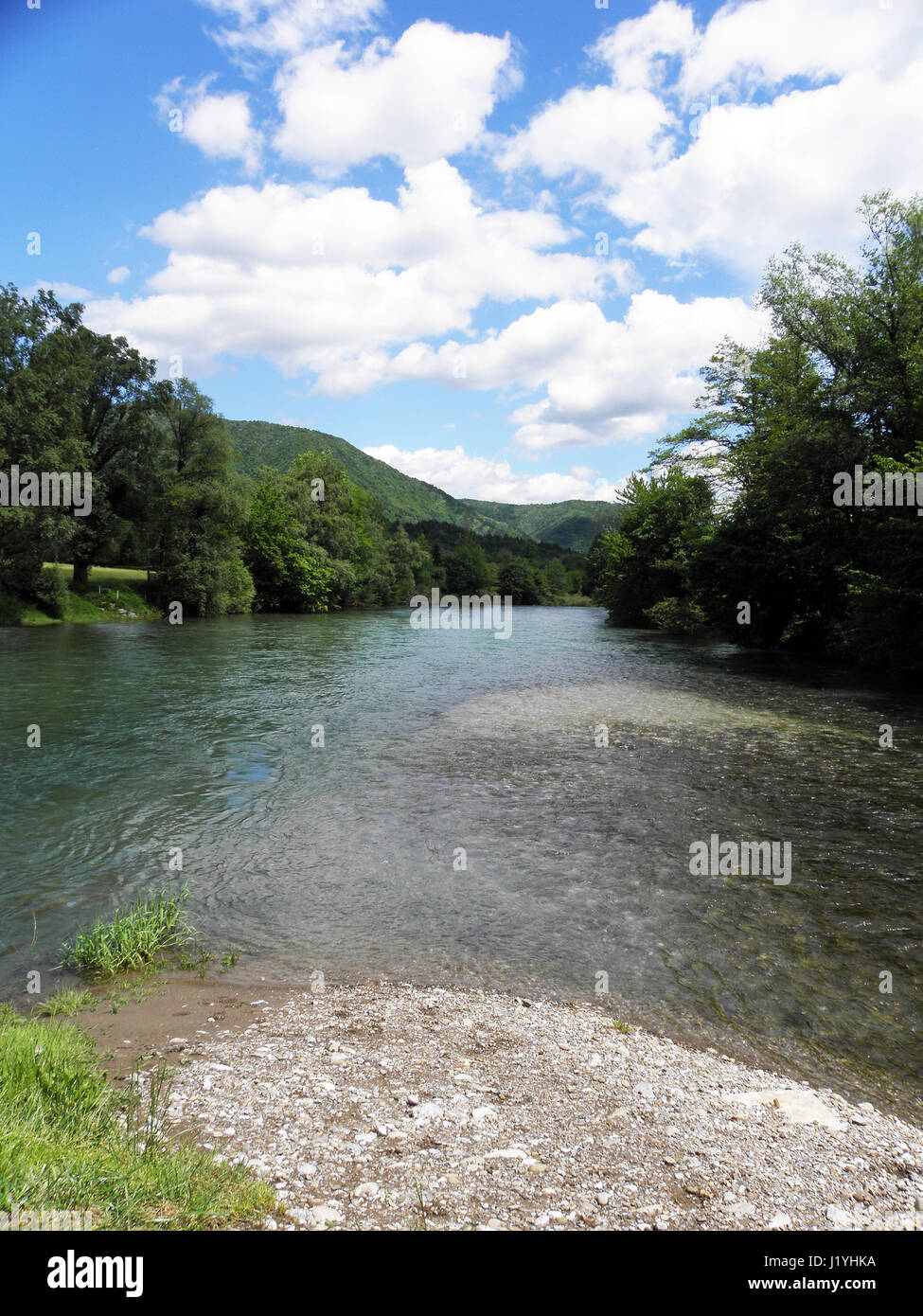 Brod na Kupi,fiume Kupa flusso,croazia,l'Europa,2 Foto Stock