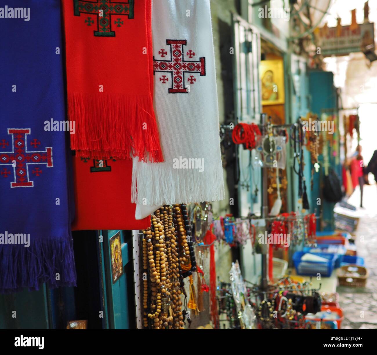 Gerusalemme mercato vecchio - Tourist Shopping Foto Stock