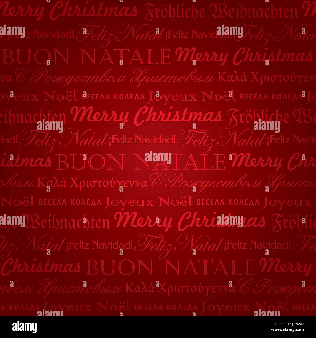 Seamless multilingue pattern di Natale (vector) Illustrazione Vettoriale