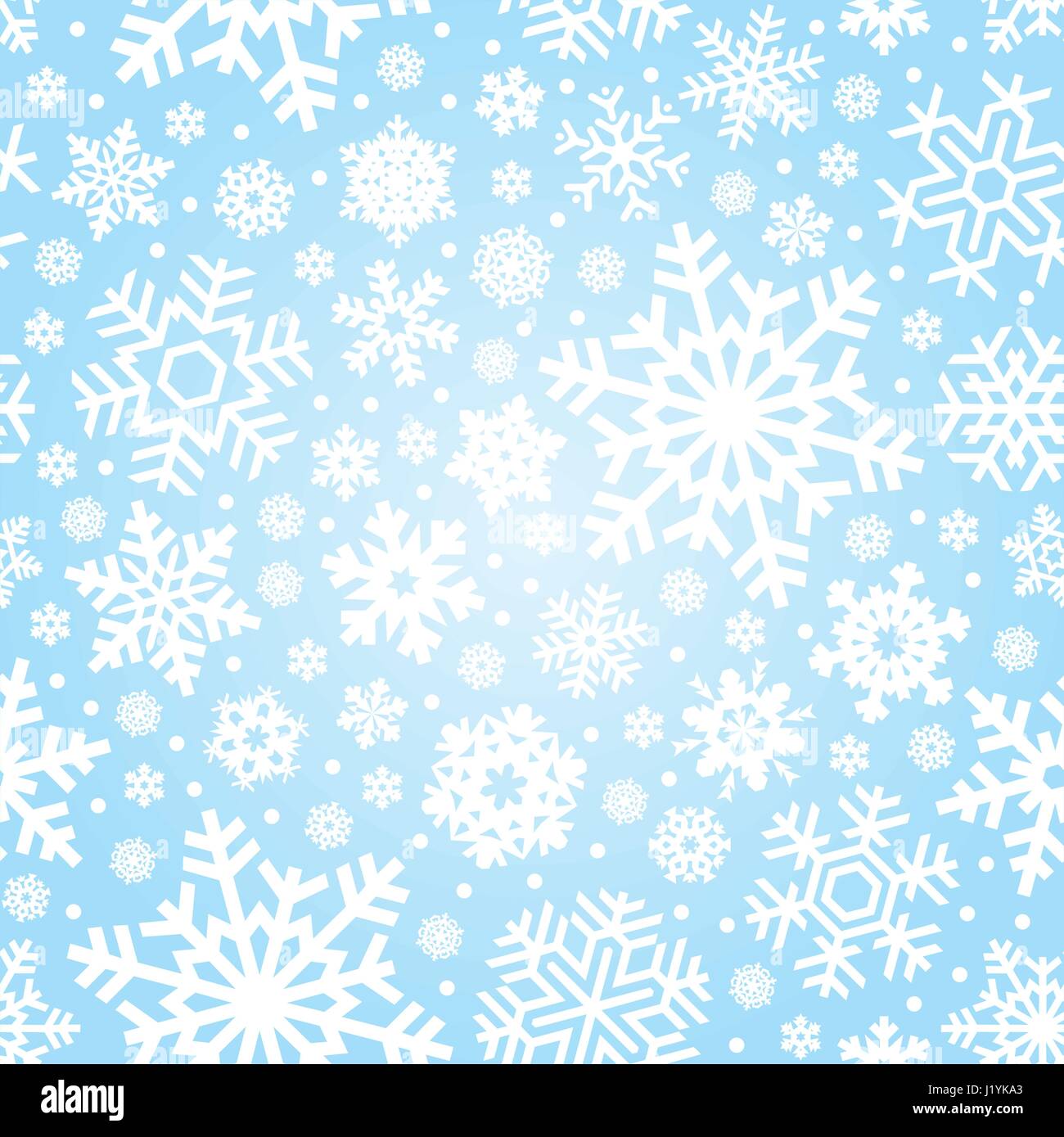 Fiocchi di neve perfetta pattern (vector) Illustrazione Vettoriale