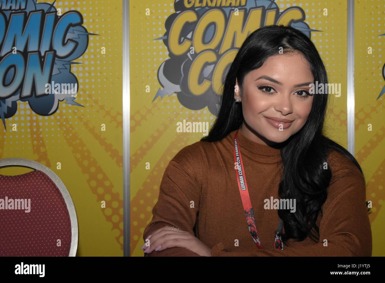 Francoforte, Germania. Il 22 aprile 2017. Afshan Azad (Harry Potter) al comico tedesco con il credito di Francoforte: Markus Wissmann/Alamy Live News Foto Stock