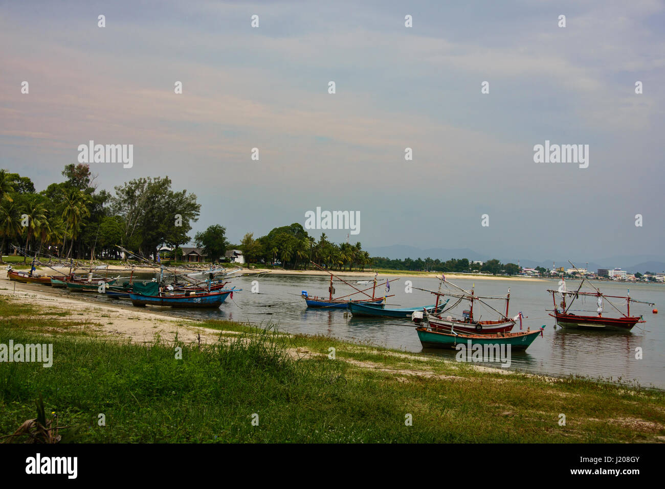 Bellissimo il beac nel Golfo di Thailandia, Prachuap Khiri Khan, Thailandia Foto Stock