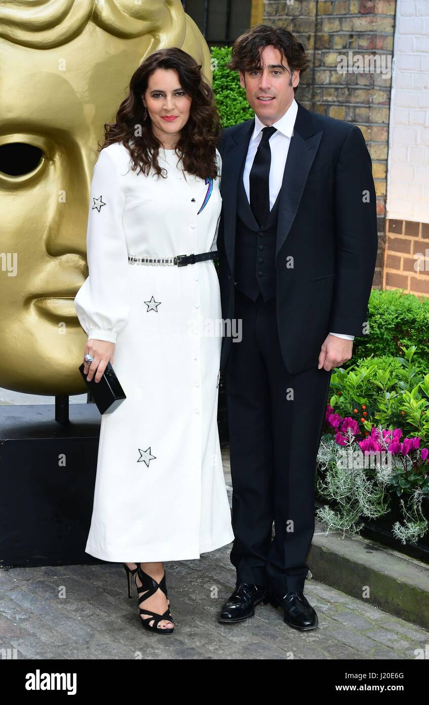 Louise Delamere e Stephen manganese frequentando il BAFTA Craft Awards presso la fabbrica di birra a Londra. Foto Stock