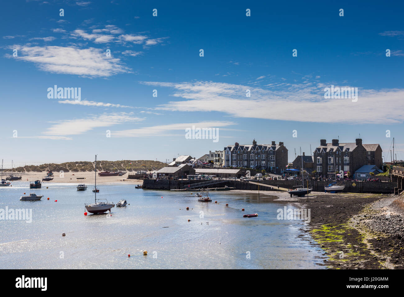 Blaenau Ffestiniog porto, sul Mawddach Estuary, Barmouth, Gwynedd, Snowdonia, Galles Foto Stock