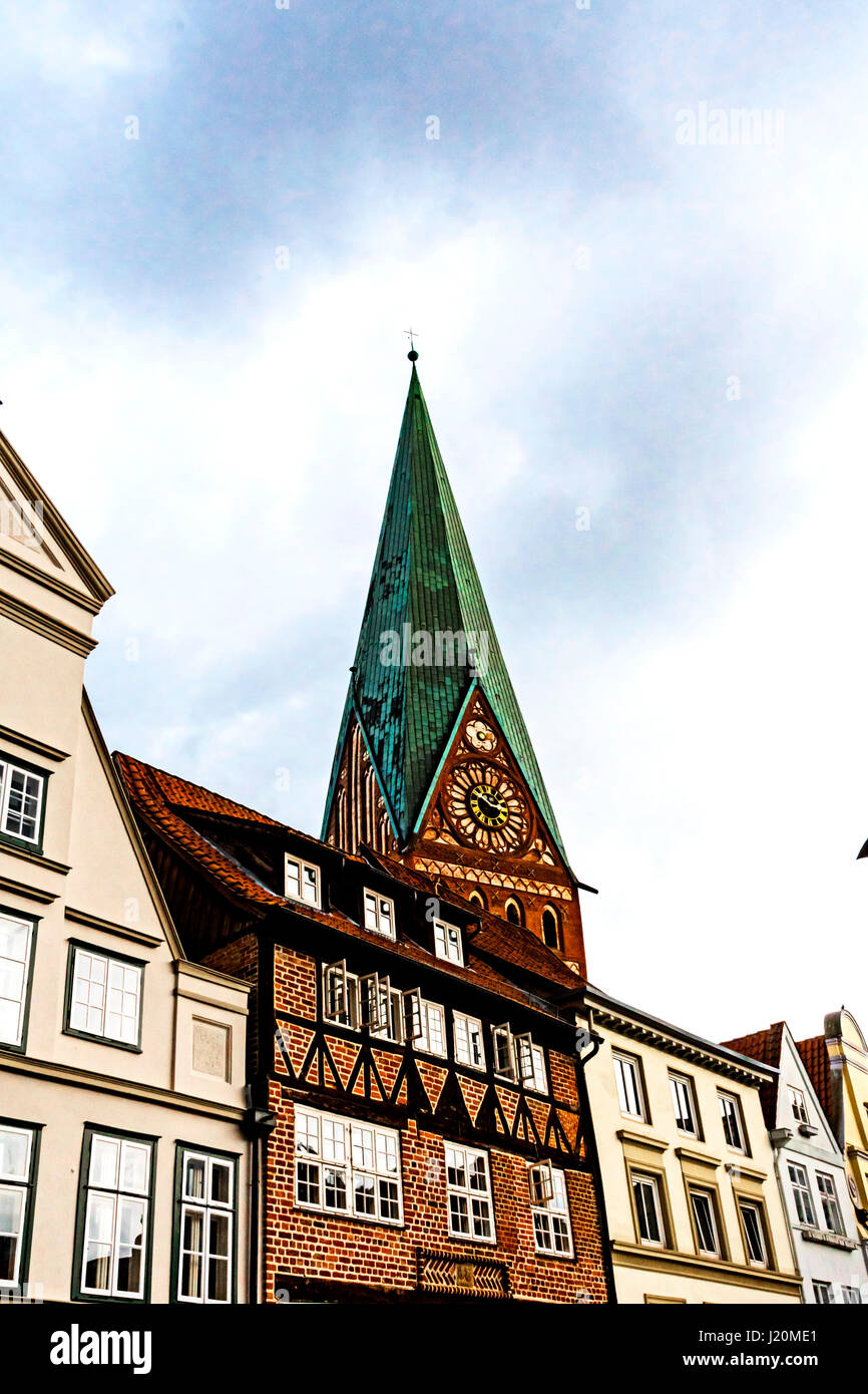 Lüneburg, S. Johannis Kirche; Lueneburg, Chiesa di San Giovanni Foto Stock