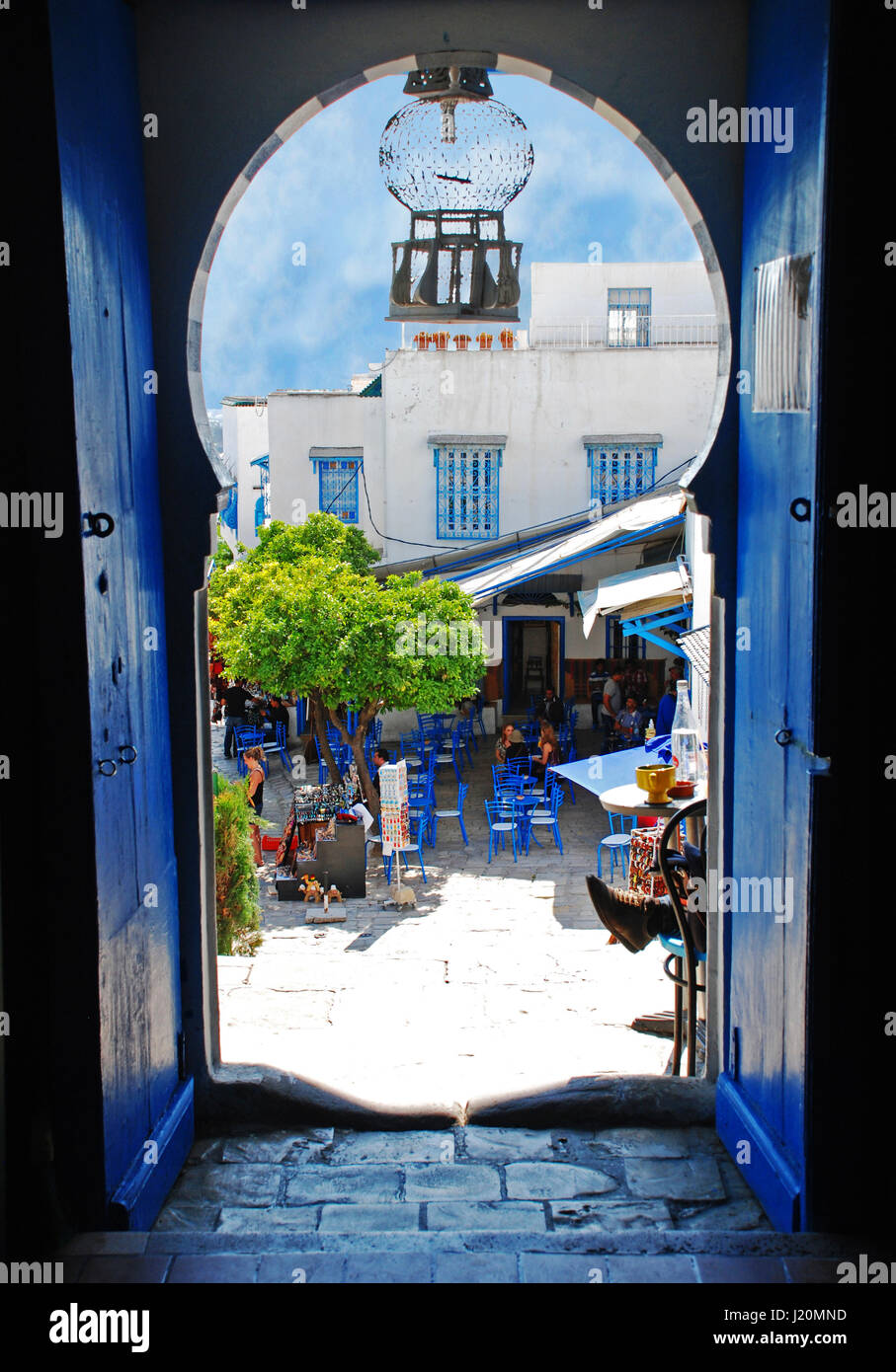 Sidi Bou Said, Tunisia, Nord Africa Foto Stock