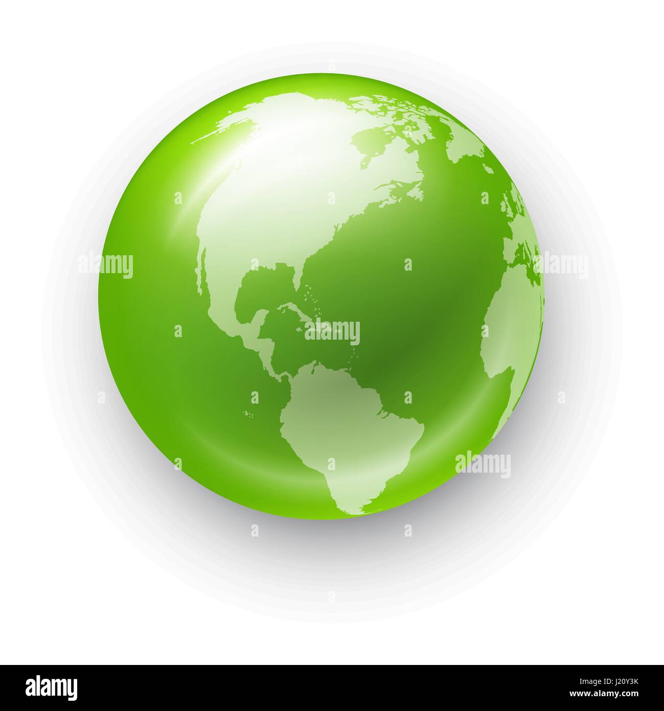 Globo vettore icona realistica Illustrazione Vettoriale