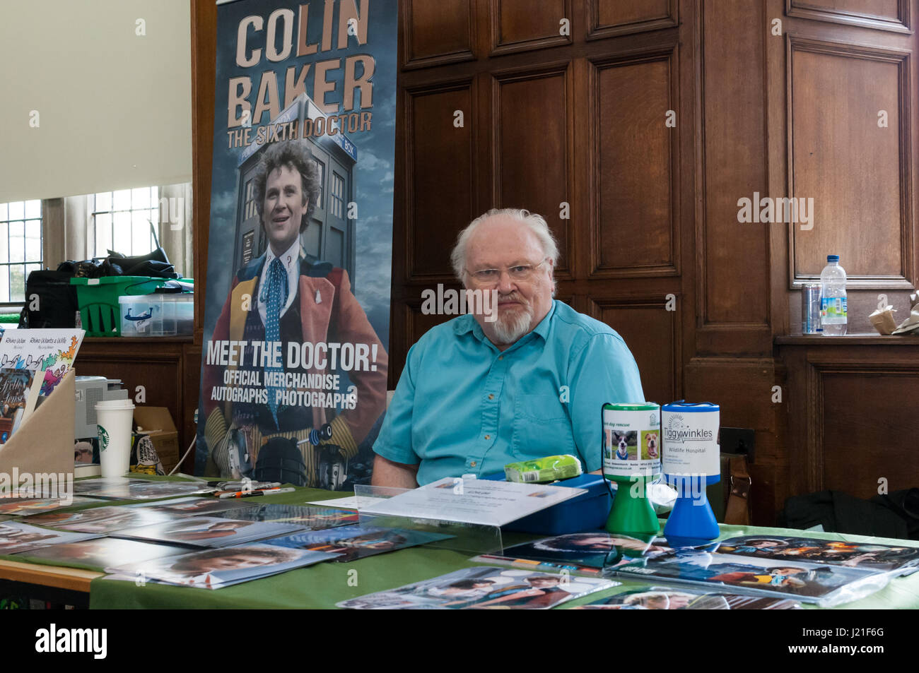 Colin Baker al 2 ° OxCon comic con in Oxford. Credito: Stanislav Halcin/Alamy Live News Foto Stock