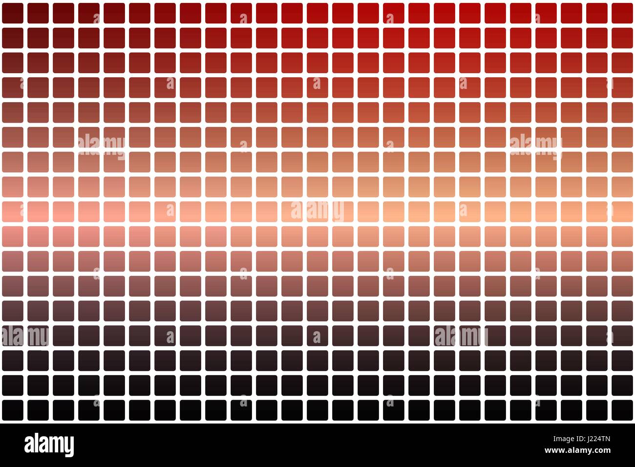 Rosso arancione viola vettore mosaico astratto sfondo con quadrato con gli angoli arrotondati di piastrelle su bianco Illustrazione Vettoriale