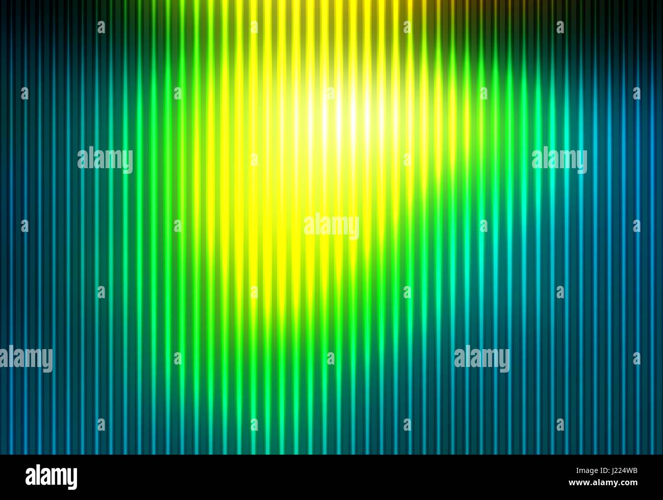 Verde e giallo sfumato astratto gradient mesh con linee di luce sullo sfondo del vettore Illustrazione Vettoriale