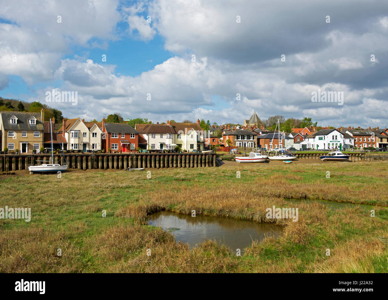 Il lungomare, Rowhedge, Essex, Inghilterra, Regno Unito Foto Stock