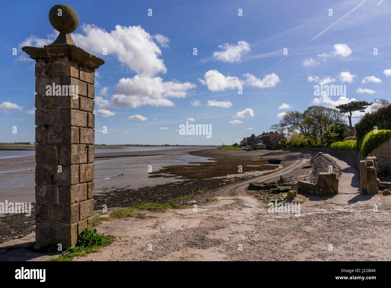 Sunderland il punto sul fiume Lune estuary vicino a Lancaster. Foto Stock