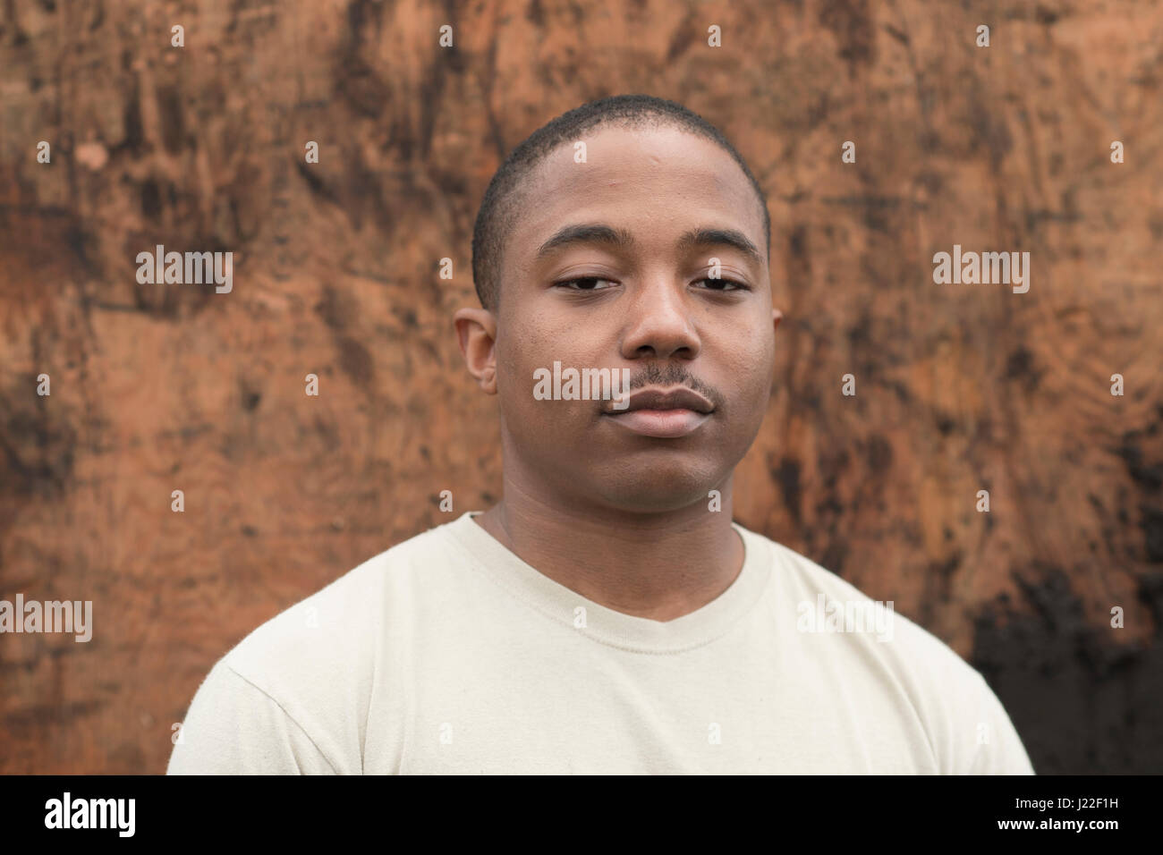 Senior Airman Thomas Jefferson, 374 disponibilità logistica squadrone di combattimento volo mobilità recovery specialist, comporta per un ritratto dopo il recupero di dieci containerizzati sistema di erogazione di pacchetti combinati armati Centro Training Camp Fuji, Giappone, 12 aprile 2017. Avieri con il 374 disponibilità logistica Squadron e airlifts Eagle con la trentaseiesima Airlift Squadron condotta CD massa airdrop formazione. (U.S. Air Force foto di Yasuo Osakabe) Foto Stock