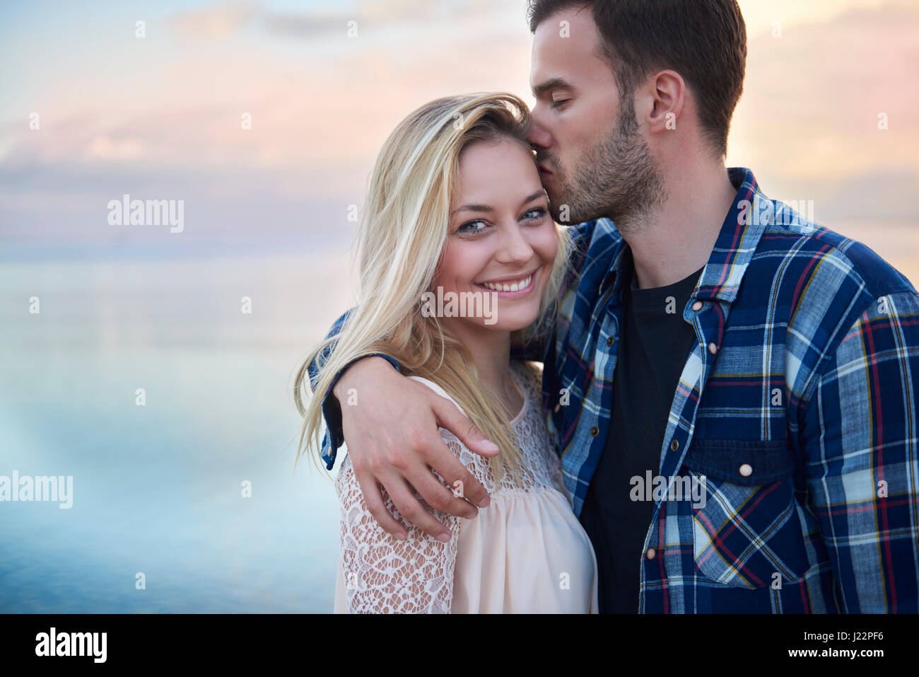 Il loro amore è molto più grande di quanto si pensi Foto Stock