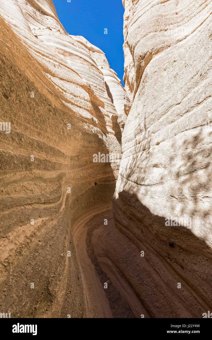 Stati Uniti d'America, Nuovo Messico, Pajarito Plateau, Sandoval County, Kasha-Katuwe tenda Rocks National Monument, slot canyon Foto Stock