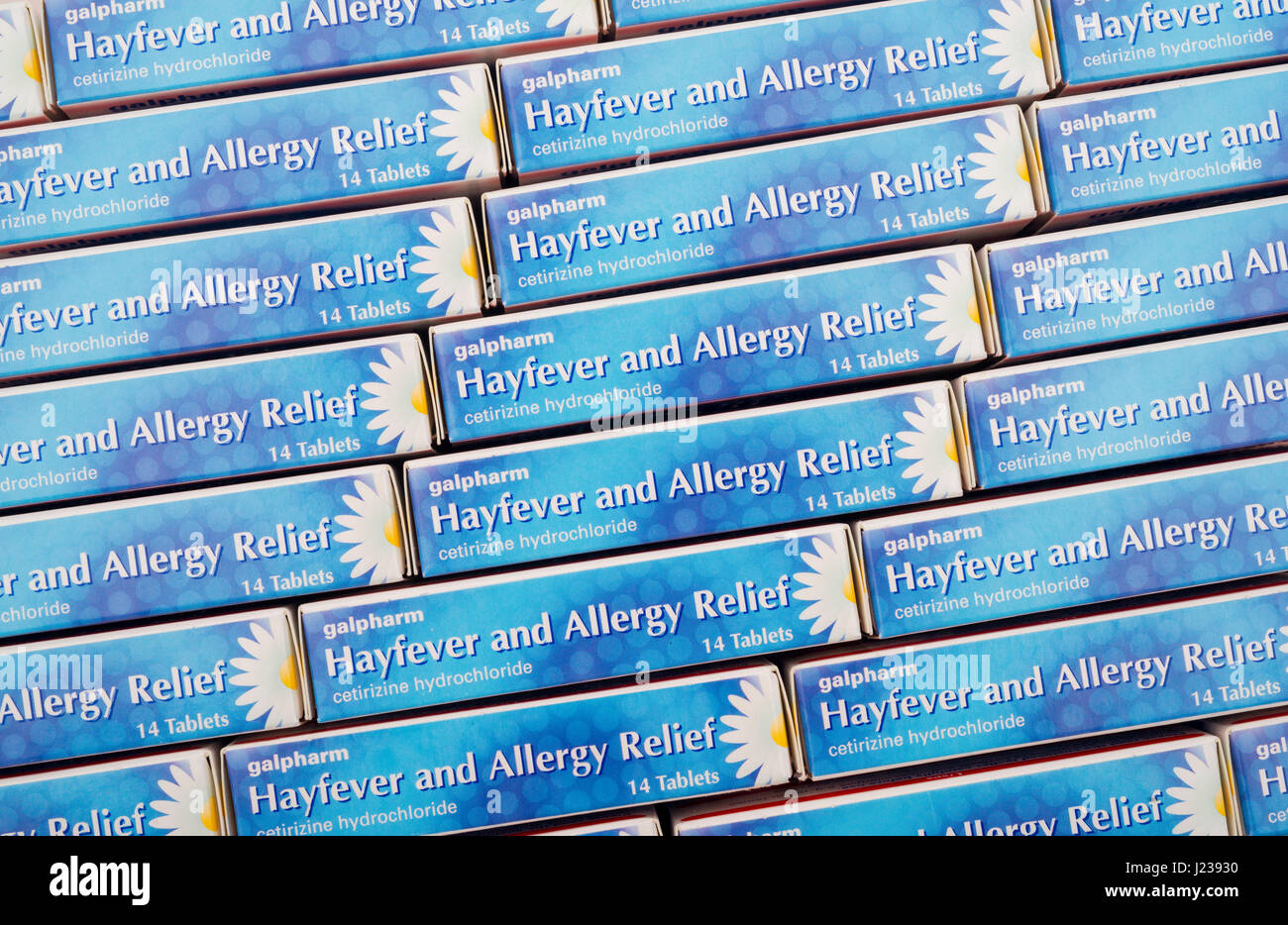 Hayfever e a prova di allergia compresse. Foto Stock