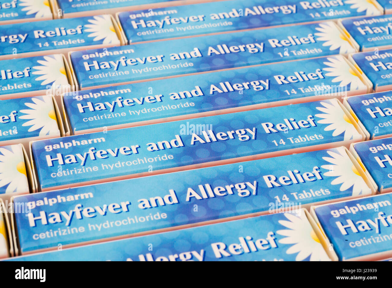 Hayfever e a prova di allergia compresse. Foto Stock