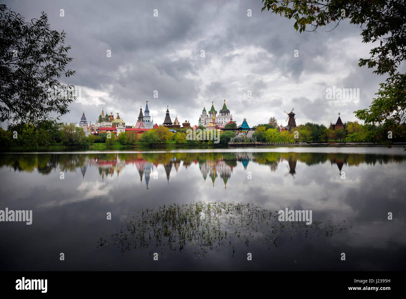 Vista del Cremlino Izmaylovo (Mosca, Russia). Foto Stock