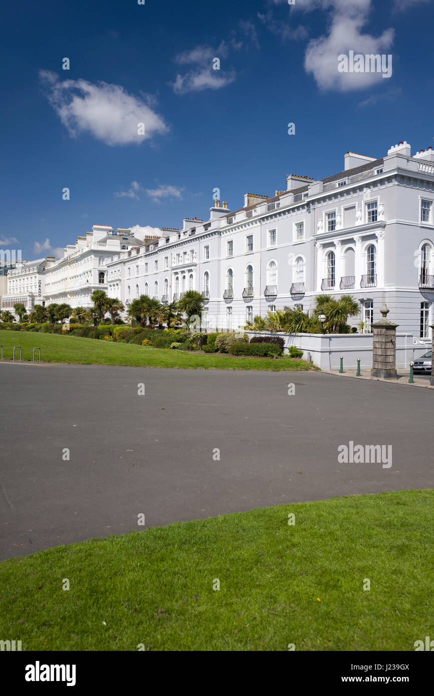 Edifici in stile georgiano a Plymouth Hoe, REGNO UNITO Foto Stock