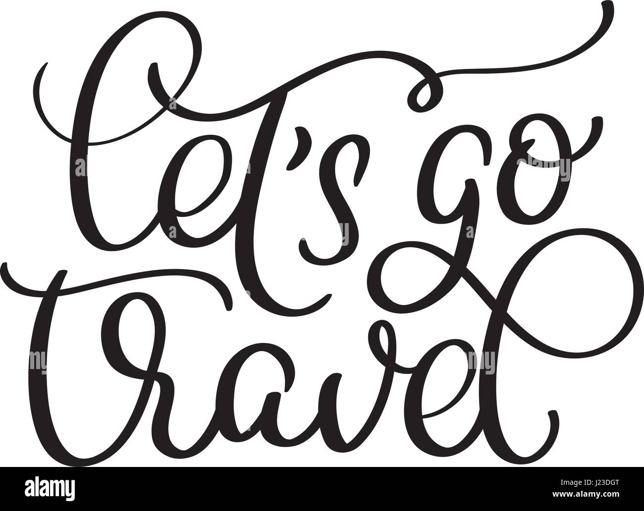 Lascia andare il viaggio fatto a mano vector vintage il testo su sfondo bianco. Calligraphy lettering immagine EPS10 Illustrazione Vettoriale Lascia andare il viaggio fatto a mano vector vintage il testo su sfondo bianco. Calligraphy lettering immagine EPS10 Illustrazione Vettoriale