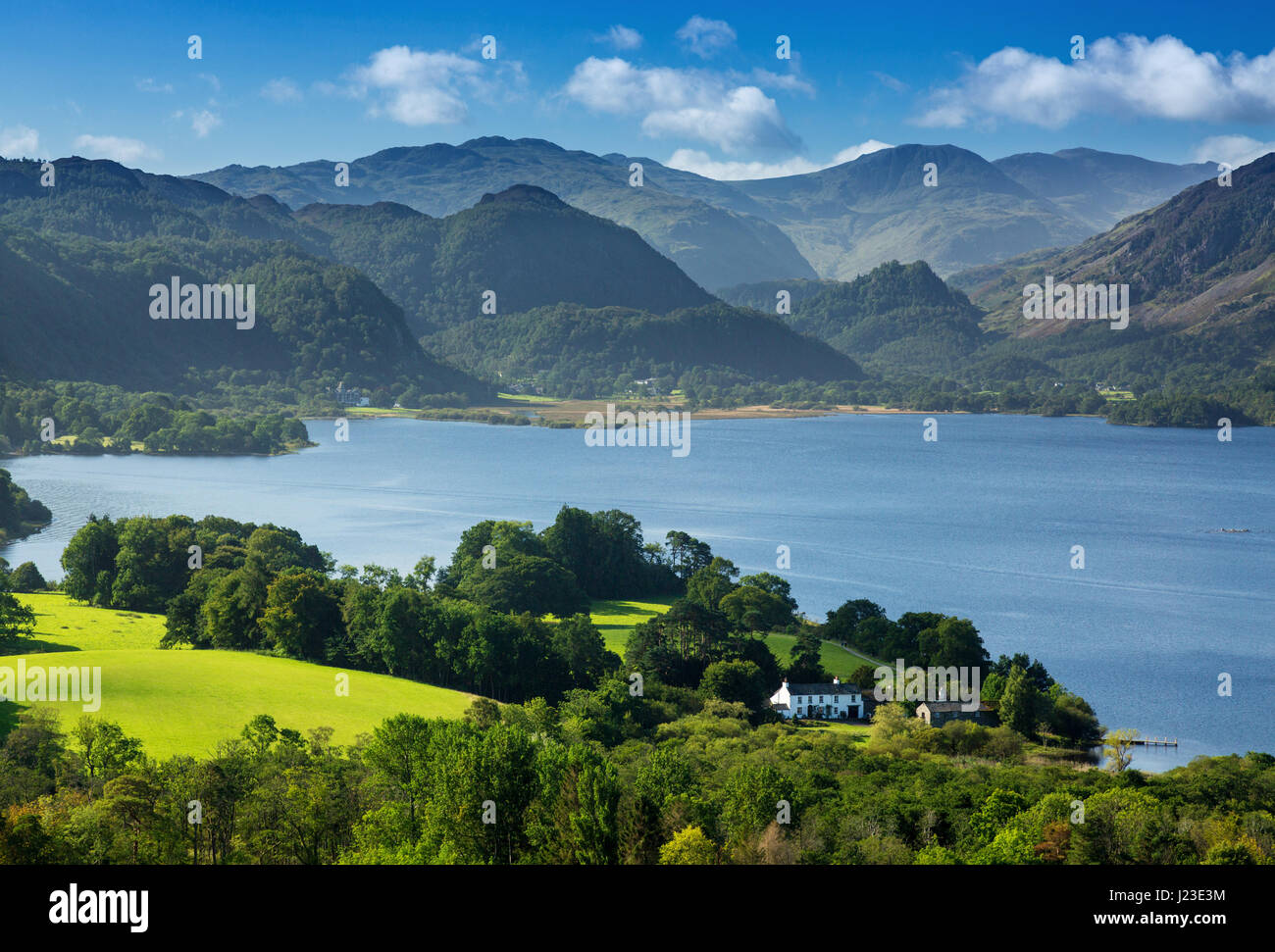 Derwentwater, Lake District, England, Regno Unito - Lake District inglese, Derwent Water scena di paesaggio Foto Stock
