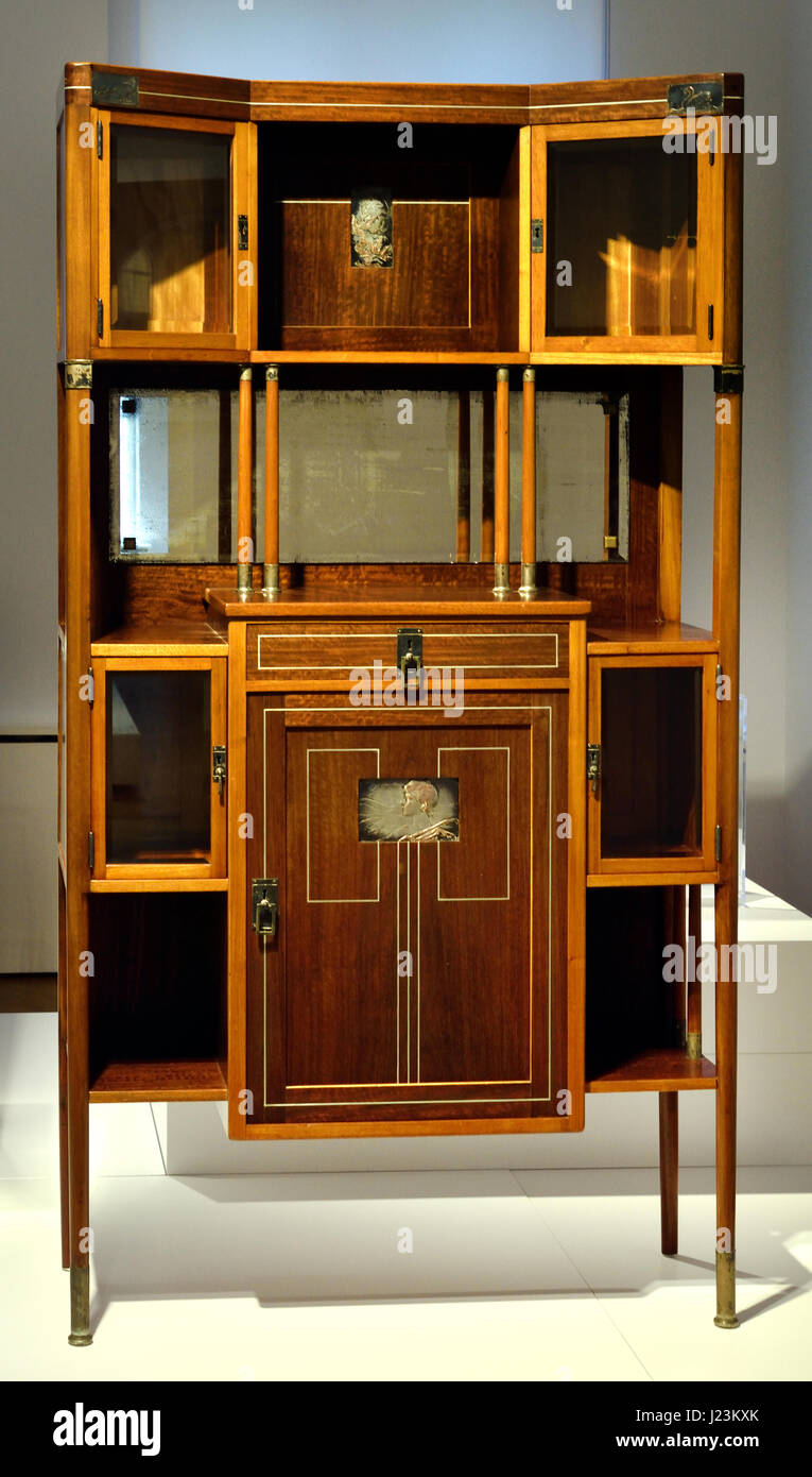 Display a specchio caso da un ladies room 1903 - 1905 Design Hans Christiansen (deutsch, 1866 - 1945) il tedesco in Germania Foto Stock