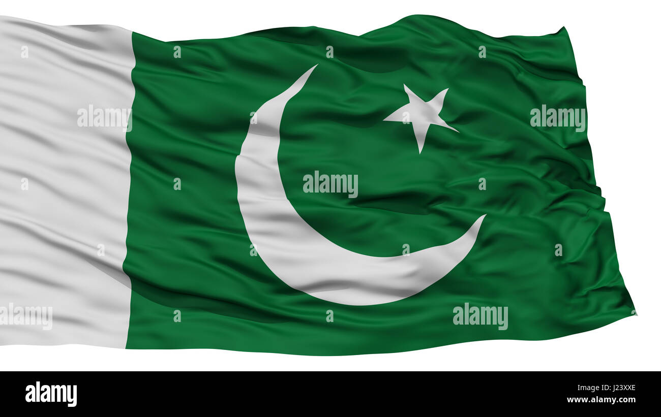 Isolate il Pakistan Bandiera Foto Stock