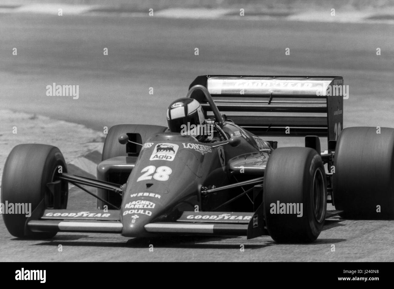 F1, Ferrari,1985 Stefan Johansson (SW) Foto Stock