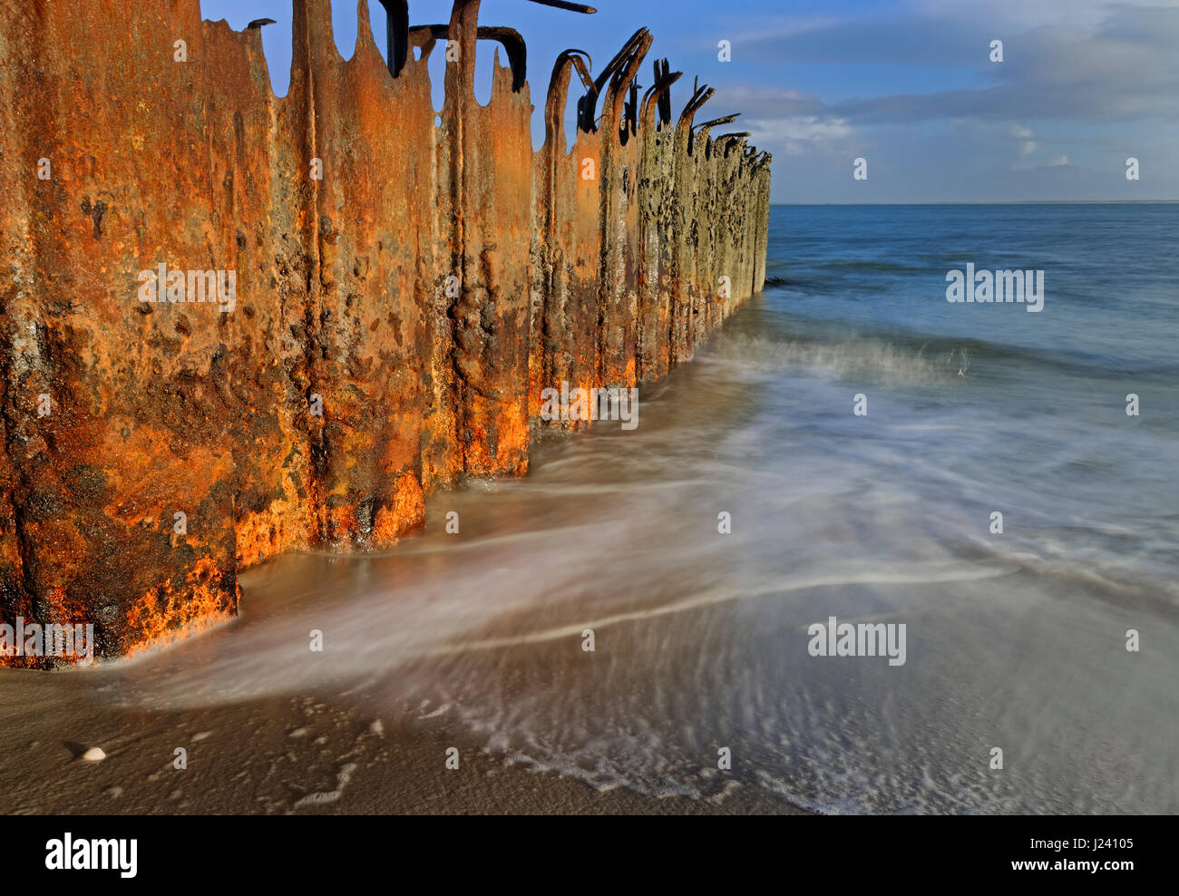 L'inguine al West Beach, isola di Sylt, Mare del Nord, Schleswig-Holstein, Germania Foto Stock