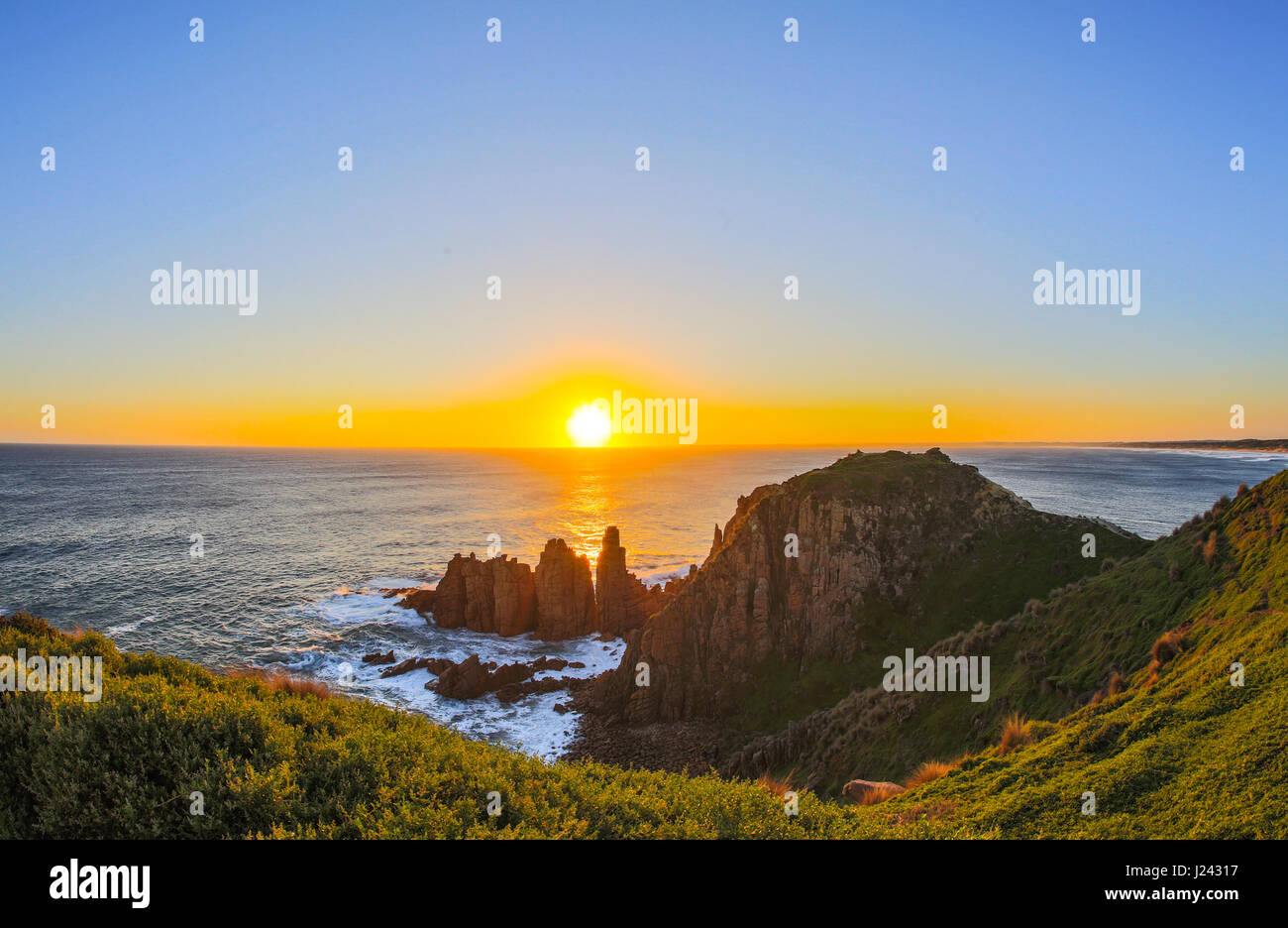 I Pinnacoli, Phillip Island, Victoria, Australia Foto Stock