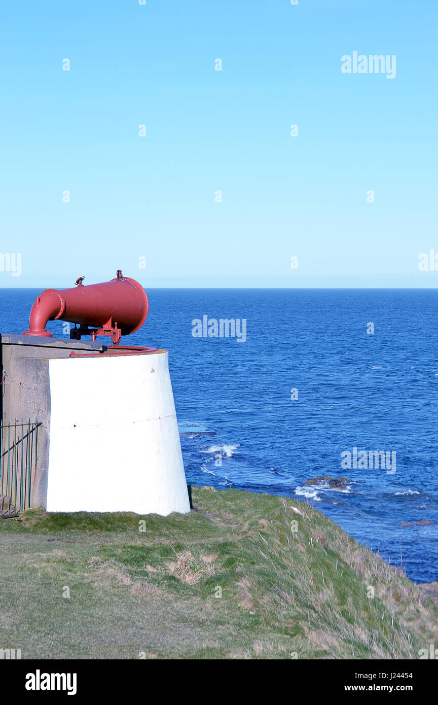 La Torry Coo (COW) è un ex sirena antinebbia situato al di sotto di Girdleness lighthouse, Aberdeen, Scozia, per avvertire la spedizione di nebbia ma bot utilizzato sin dagli anni ottanta Foto Stock