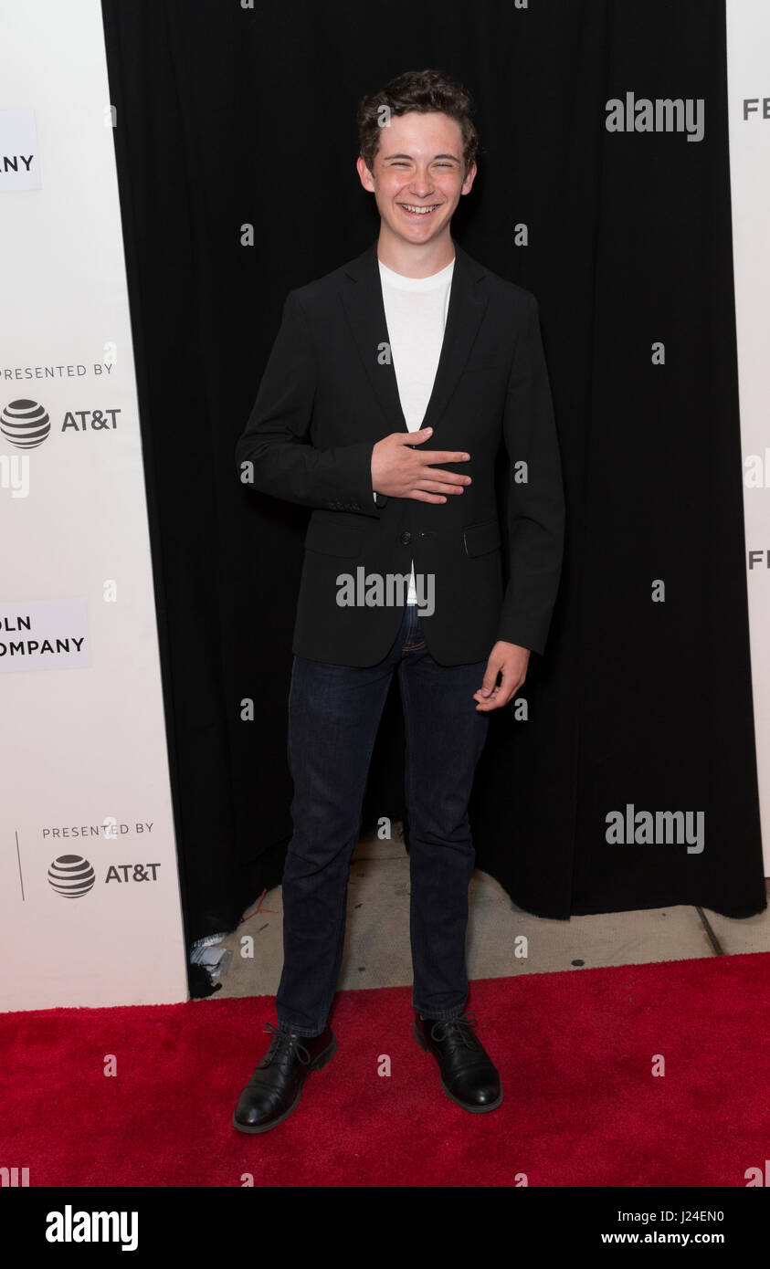 New York, Stati Uniti. 24 apr, 2017. New York, NY, Stati Uniti d'America - 24 Aprile 2017: Seamus Davey-Fitzpatrick assiste premiere la cena durante il 2017 Tribeca Film Festival al credito BMCC: lev radin/Alamy Live News Foto Stock