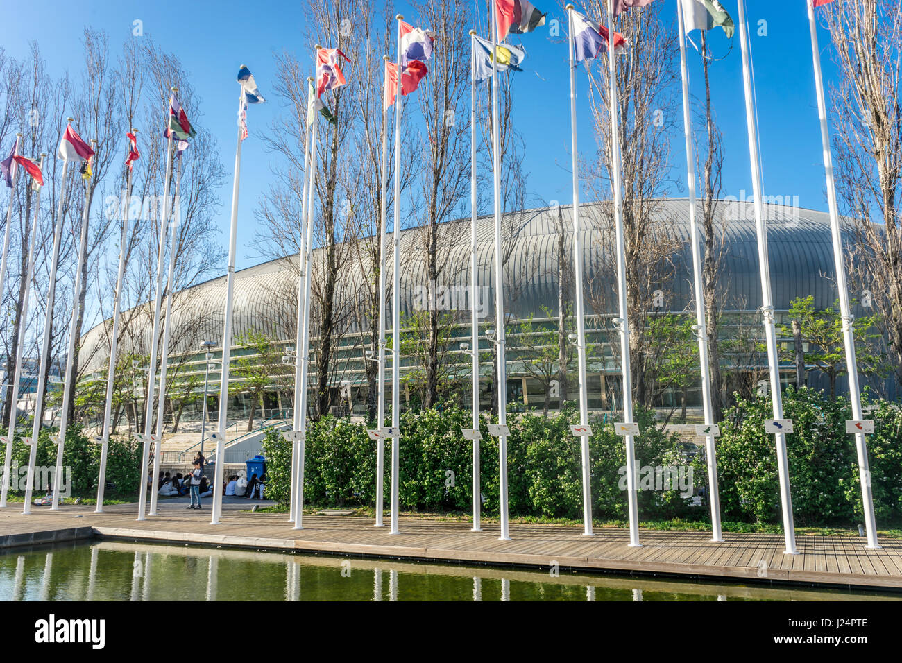 MEO Arena, un divertimento ed il centro congressi di Lisbona, Portogallo Foto Stock