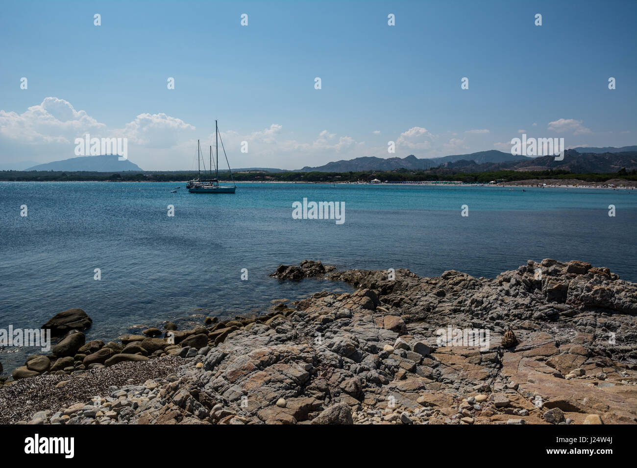 Paesaggio Di Cala Liberotto Spiaggia Del Golfo Di Orosei In