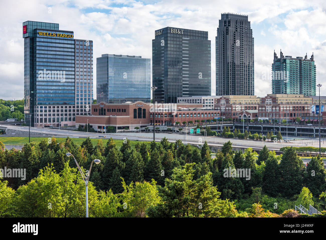 Atlantic Station in Atlanta, Georgia, Stati Uniti d'America. Foto Stock