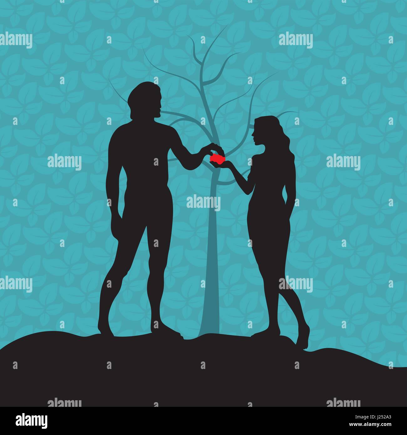 Storia Di Adamo Ed Eva Riassunto La storia di adamo ed eva Immagini Vettoriali Stock - Alamy