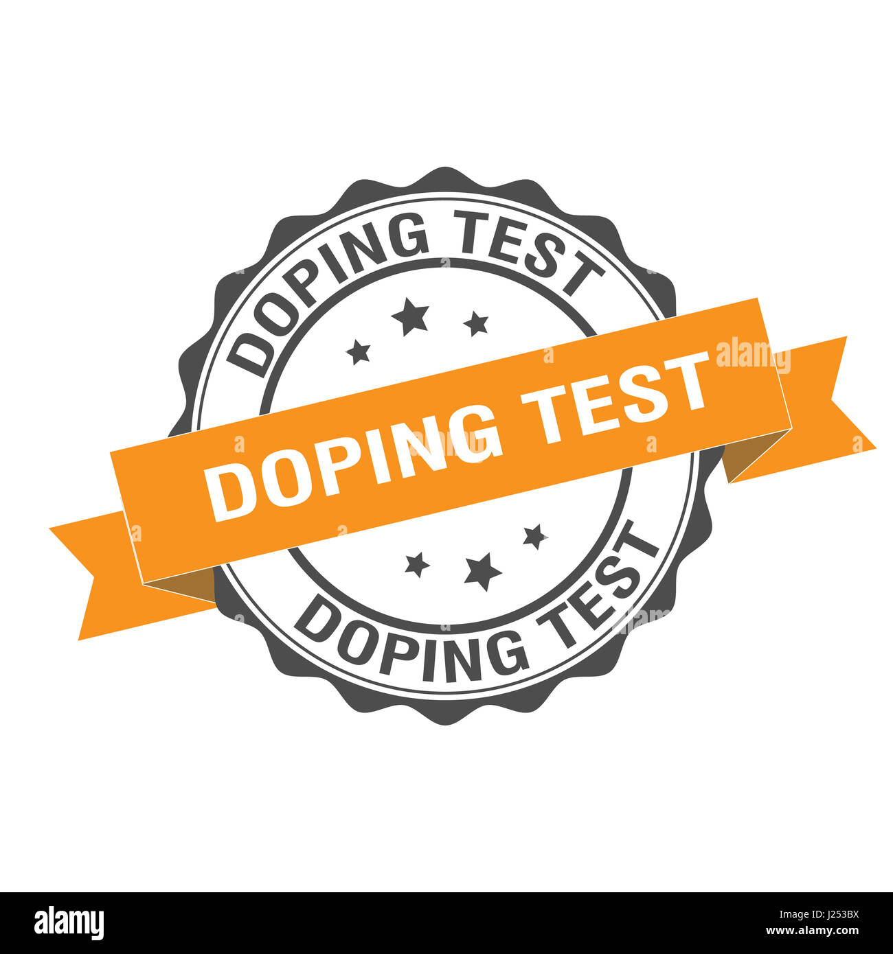 Test antidoping illustrazione del timbro Foto Stock