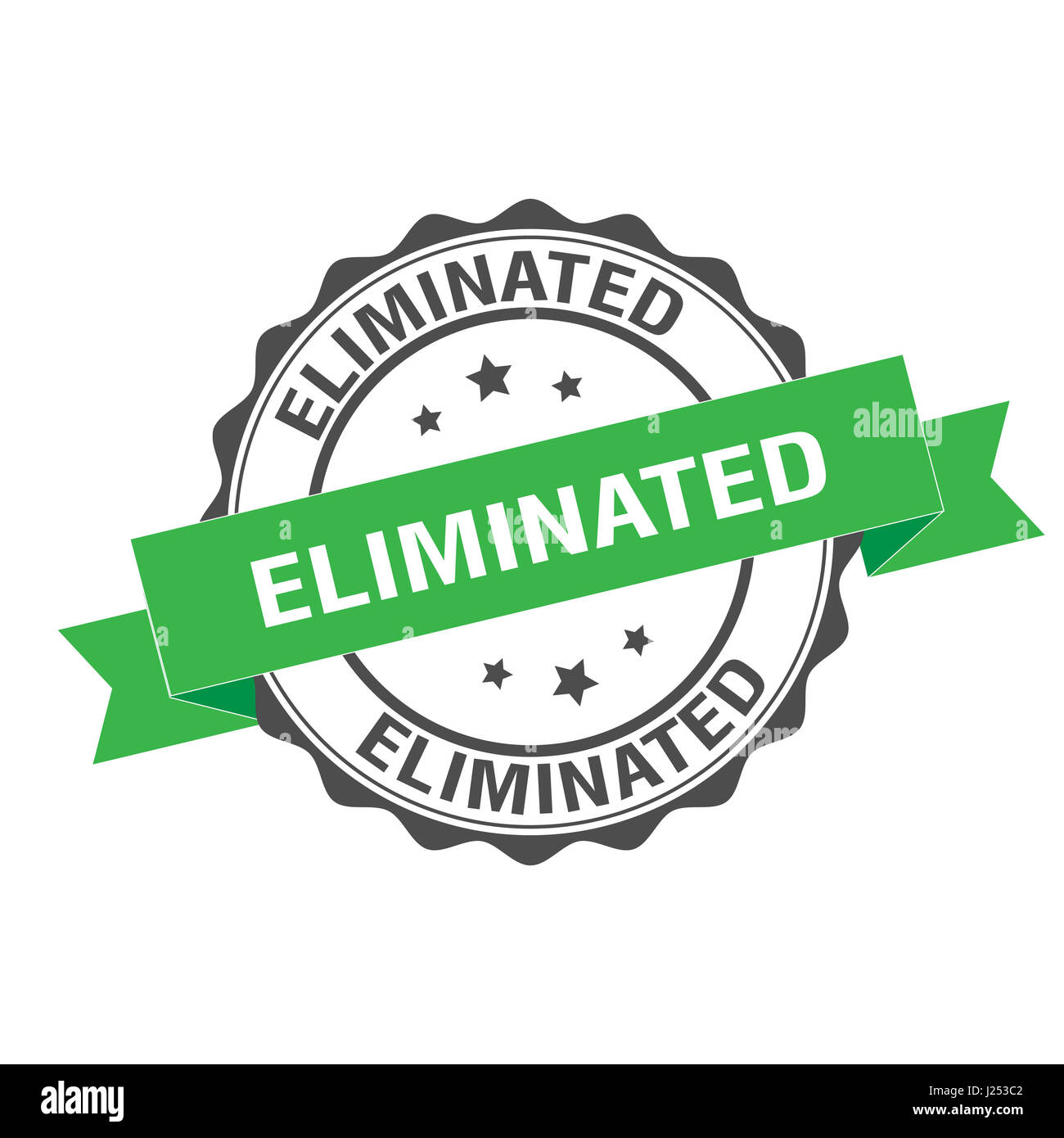 Eliminato il timbro illustrazione Foto Stock